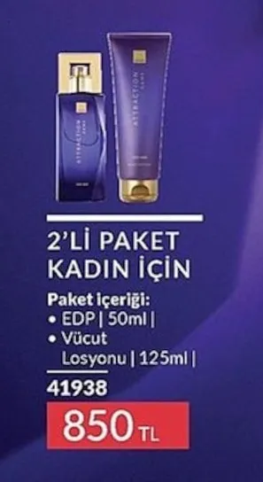 Avon Attraction Kadın Parfüm 2'Li Paket