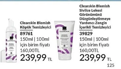 Clearskin Blemish Köpük Temizleyici