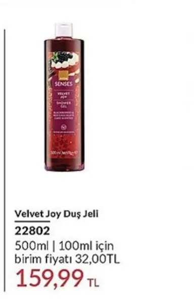 Velvet Joy Duş Jeli 500Ml