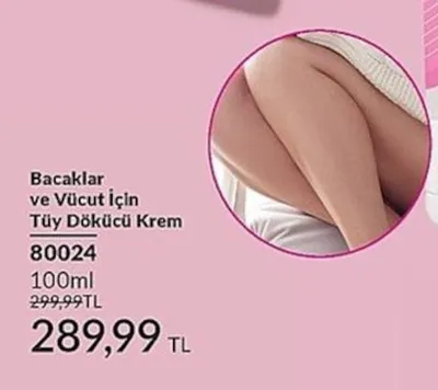 Bacaklar Ve Vücut Için Tüy Dökücü Krem 100Ml