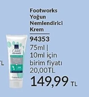 Footworks Yoğun Nemlendirici Krem 75Ml