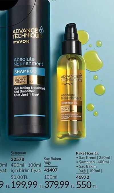 Avon Advance Techniques Absolute Nourishment Şampuan 400Ml