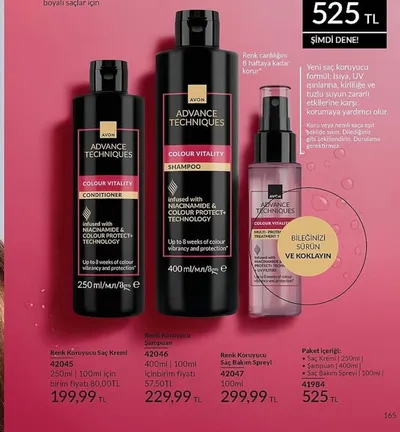 Avon Advance Techniques Colour Vitality Saç Kremi 250 Ml