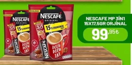 Nescafe Mp 3In1 15X17,5Gr Orjinal