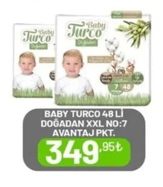 Baby Turco 48 Li Doğadan Xxl No:7 Avantaj Pkt.