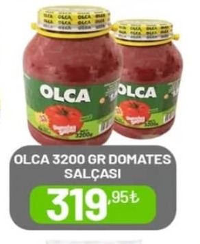 Olca 3200 Gr Domates Salçasi