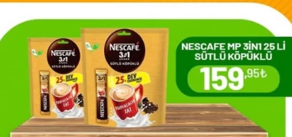 Nescafe Mp 3İn1 25 Li Sütlü Köpüklü