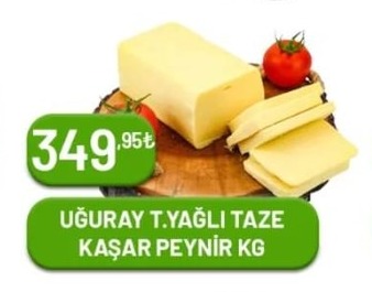 Uğuray T.Yağli Taze Kaşar Peynir Kg