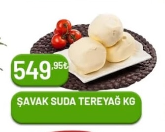 Şavak Suda Tereyağ 1 Kg