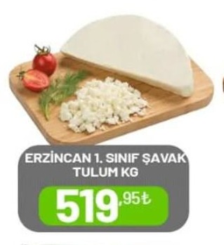 Erzincan 1. Sınıf Şavak Tulum Kg