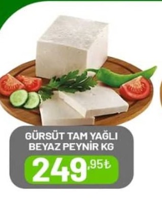 Gürsüt Tam Yağlı Beyaz Peynir Kg