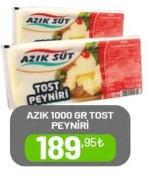 Azik 1000 Gr Tost Peyniri
