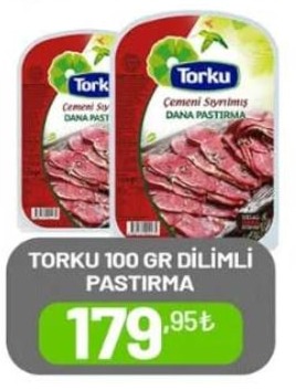 Torku 100 Gr Dilimli Pastırma