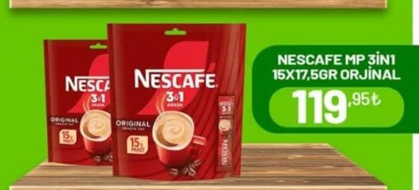 Nescafe Mp 3In1 15X17,5Gr Orijinal