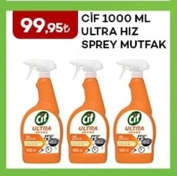 Ci̇f 1000 Ml Ultra Hiz Sprey Mutfak