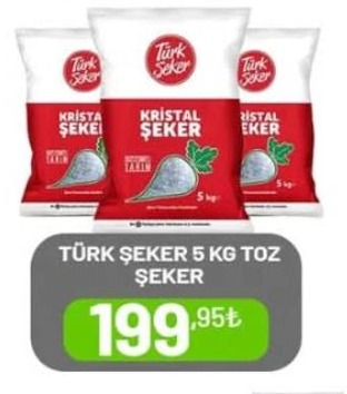 Türk Şeker 5 Kg Toz Şeker