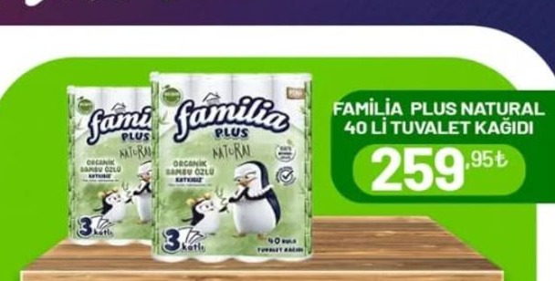 Familia Plus Natural 40Li Tuvalet Kağıdı