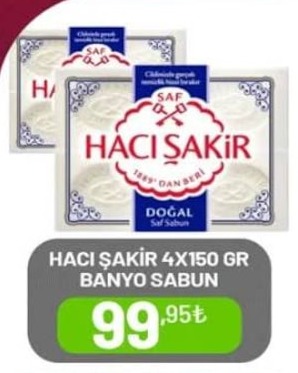 Haci Şakir 4X150 Gr Banyo Sabun