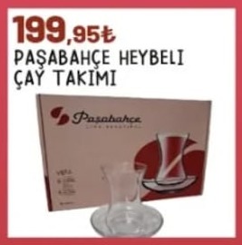 Paşabahçe Heybeli Çay Takımı