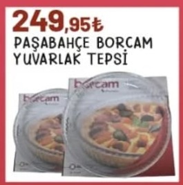 Paşabahçe Borcam Yuvarlak Tepsi