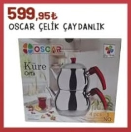 Oscar Çelik Çaydanlık