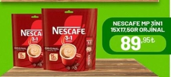 Nescafe Mp 3'Ü 1 Arada Orijinal 15X17.5Gr