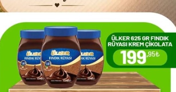Ülker 625 Gr Fındık Rüyası Krem Çikolata