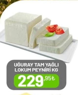 Uğuray Tam Yağli Lokum Peyniri Kg