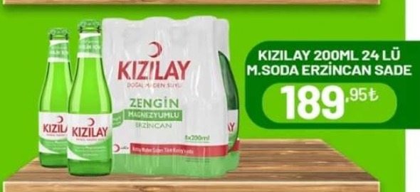Kızılay 200Ml 24 Lü Maden Suyu Erzincan Sade