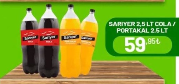 Sariyer 2,5 Lt Cola / Portakal 2,5 Lt