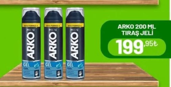 Arko Men Cool Jel Tıraş Jeli 200 Ml
