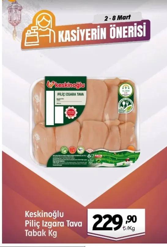 Keskinoğlu Piliç Izgara Tava Tabak Kg