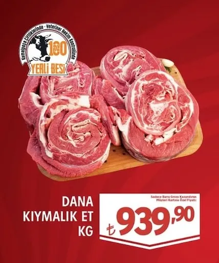 Dana Kıymalık Et Kg