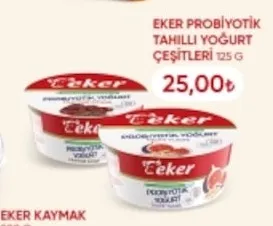 Eker Probiyotik Tahıllı Yoğurt Çeşitleri 125 G