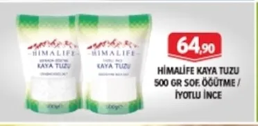 Himalife Kaya Tuzu 500 Gr Sof. Öğütme / İyotlu İnce