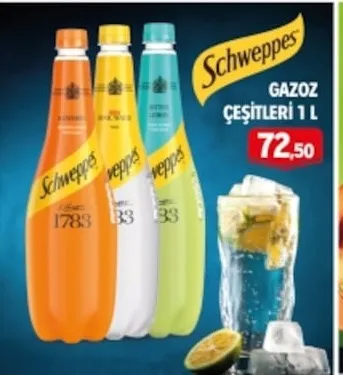 Schweppes Gazoz Çeşitleri 1 L