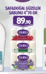Duru Saf&Doğal Güzellik Sabunu 4*70 Gr
