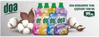 Doa Konsantre Yumuşatıcı Çeşitleri 1500 Ml