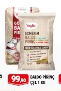 Yayra Esmerim Baldo Pirinç Çst. 1 Kg