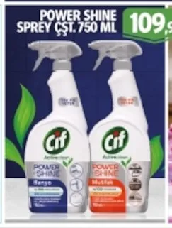Cif Power Shine Sprey Çeşitleri 750 Ml