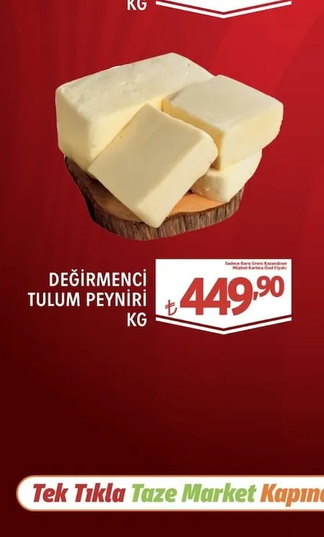 Değirmenci Tulum Peyniri Kg