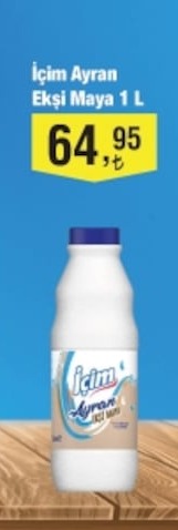 Içim Ayran Ekşi Maya 1 L