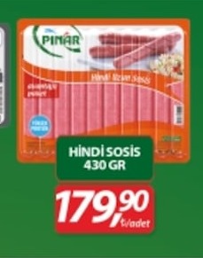 Pınar Hindi Sosis 430 Gr