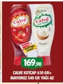 Calve Ketçap 610 Gr+ Mayonez 540 Gr Yağı Az