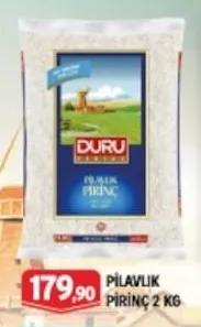 Duru Pilavlık Pirinç 2 Kg
