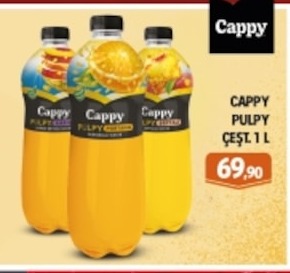 Cappy Pulpy Çeşit 1 L