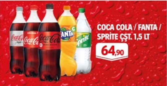 Coca Cola / Fanta / Sprite Çşt. 1,5 Lt
