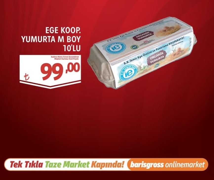 Ege Koop. Yumurta M Boy 10'Lu