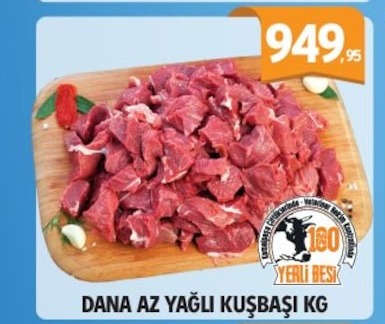 Dana Az Yağli Kuşbaşi Kg