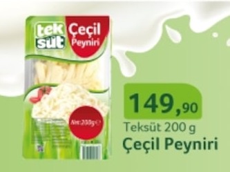 Teksüt Çeçil Peyniri 200G